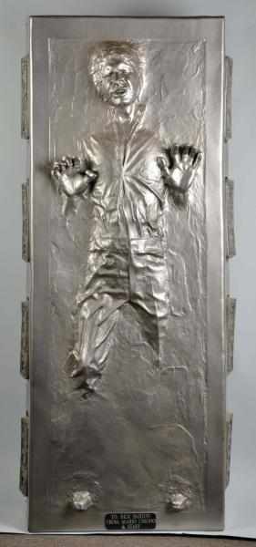 Appraisal: Illusive Concepts Han Solo in Carbonite Figure Description Attached plaque