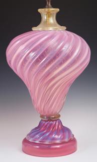 Appraisal: Murano Venetian Glass Table Lamp th c the gil Murano