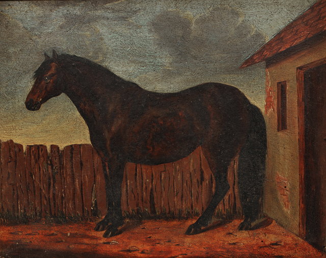 Appraisal: CIRCLE OF JOHN FREDERICK HERRING - A BAY HORSE outside