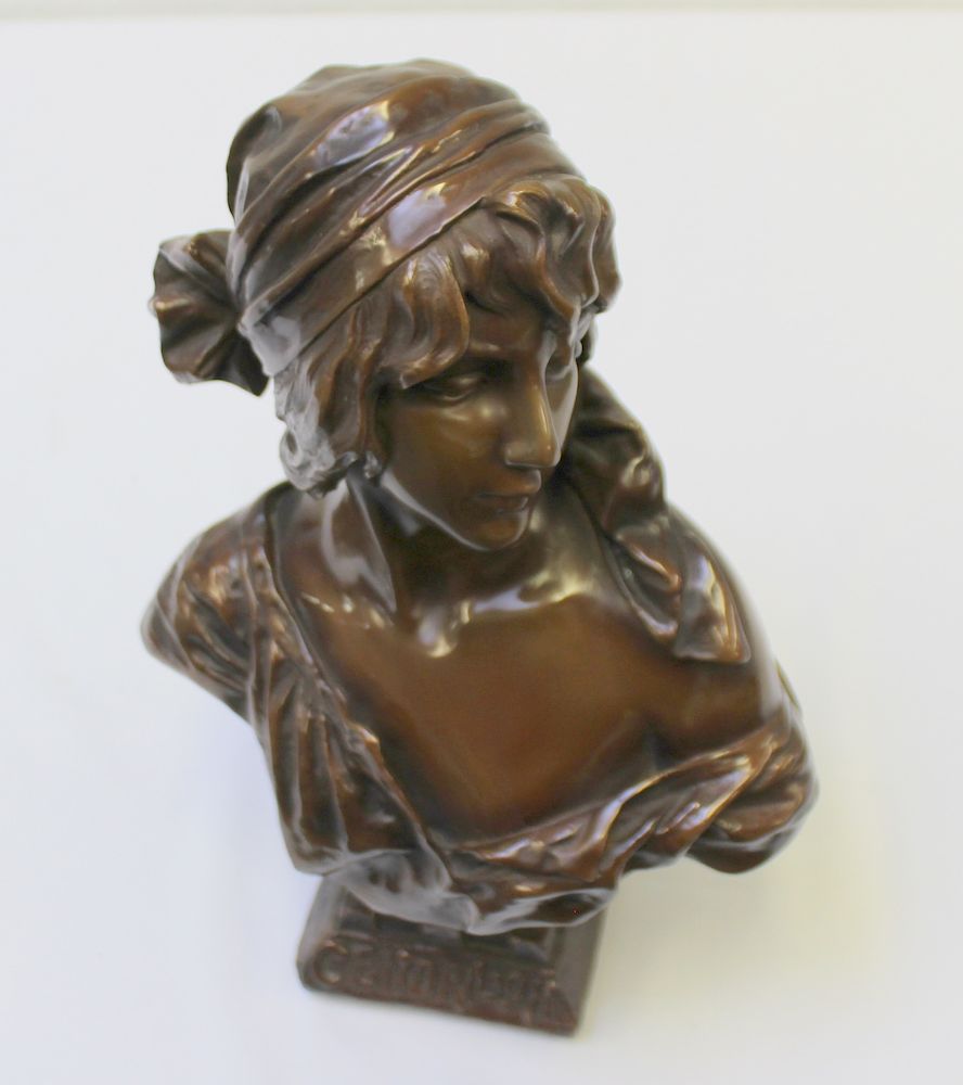 Appraisal: VILLANIS Emmanuelle Signed Bronze Sculpture Cinderella Signed and titled Emmanuel