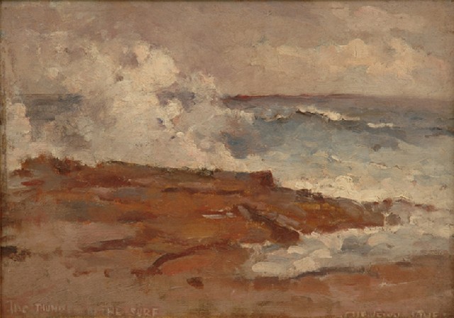 Appraisal: J Llewellyn Jones - The Thunder of the Surf oil