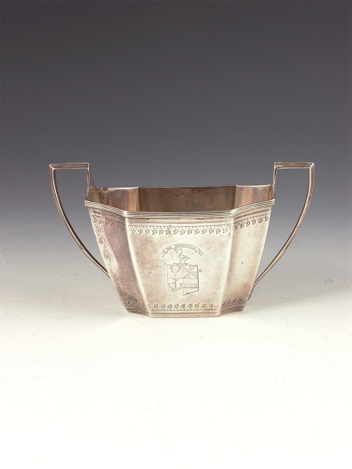 Appraisal: A George III Scottish silver sugar basin