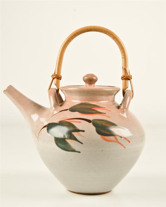 Appraisal: One Finely Potted Studio Pottery Teapot with opaque glaze and