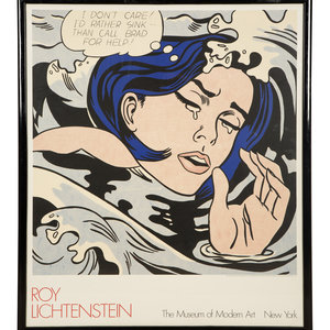 Appraisal: A Museum of Modern Art Roy Lichtenstein Original Exhibit Poster