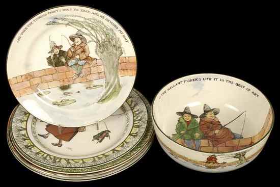 Appraisal: A selection of Royal Doulton fishing related Series Ware comprising