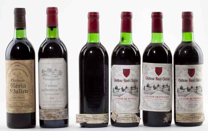 Appraisal: Ormes de Pez Gloria Haut-Chatain total bottlesVintage Les Ormes de