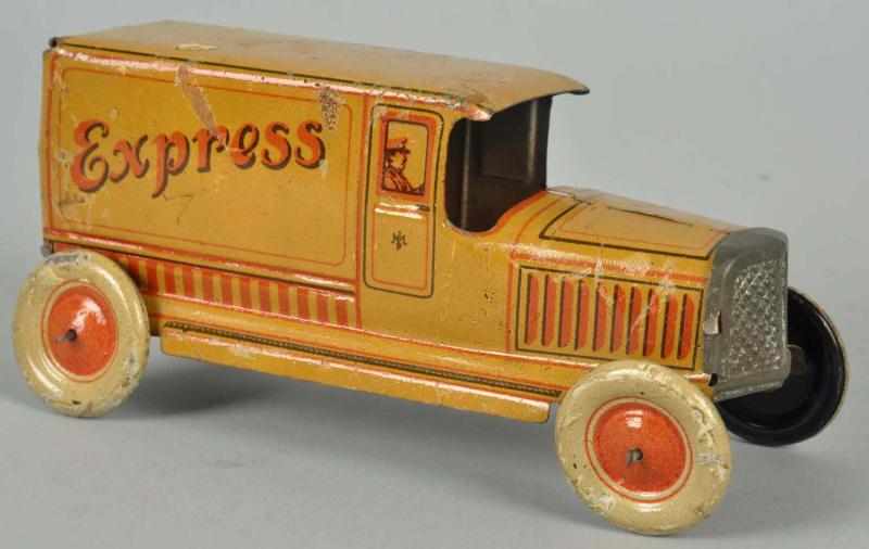 Appraisal: Tin Litho Express Truck Nickel Toy German Marked JMP on