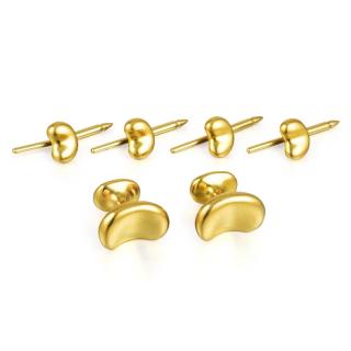 Appraisal: Tiffany Co Elsa Peretti Gold Bean Cufflink and Stud Set