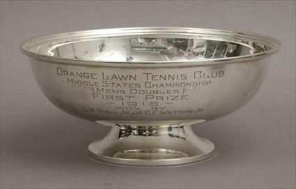 Appraisal: Alvin Sterling Silver Presentation Bowl Engraved with inscription in in