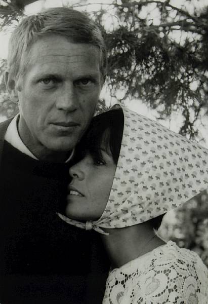 Appraisal: Two original photographs of Steve and Neile McQueen