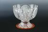 Appraisal: PUNCH BOWL - Monumental American Brilliant period two piece cut