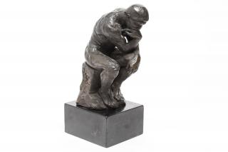 Appraisal: After Rodin After Auguste Rodin's Le Penseur th century tabletop