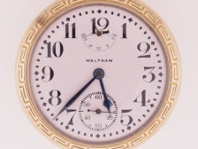 Appraisal: Waltham Model S J Crescent St diamond endstone wind indicator