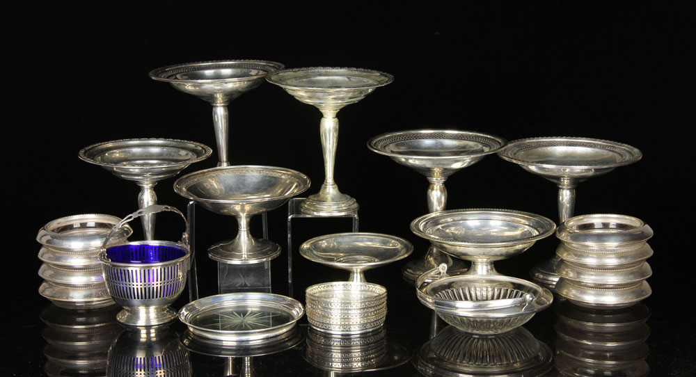 Appraisal: - Lot of Weighted Silver Items Lot of weighted silver