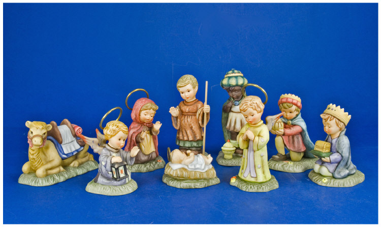 Appraisal: Collection Of Nine Pieces Of Hummel Berta Hummel Nativity Collection