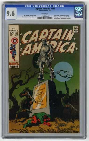 Appraisal: Captain America CGC Marvel Comics Jim Steranko story and cover