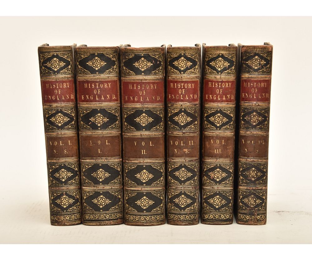 Appraisal: Six Volume Set English History Books Six volume set half