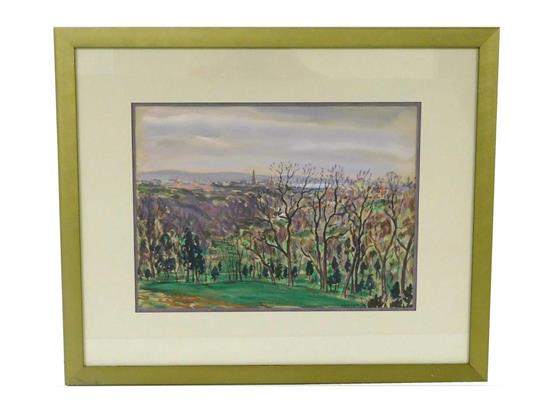 Appraisal: Harold F Weston American - Landscape Near St Huberts Essex