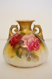 Appraisal: ROYAL WORCESTER H P VASE SIGNED M HUNT