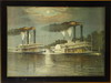 Appraisal: CHROMOLITHOGRAPH - 'Celebrated Race of the Steamers Robert E Lee