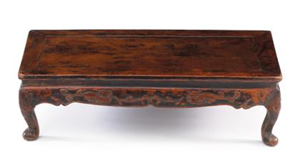 Appraisal: Rare Chinese huanghuali and partially lacquered stand late ming dynasty