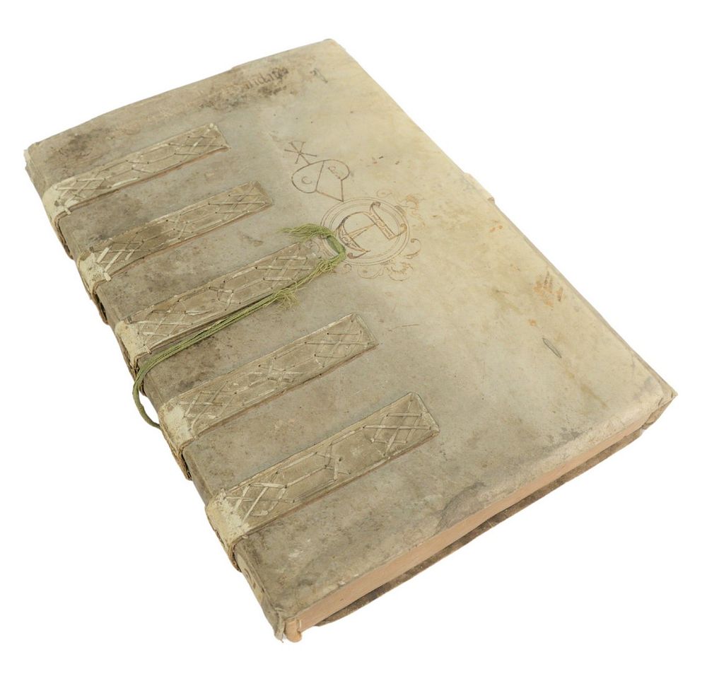 Appraisal: Manuscript Journal French Octavo bound in vellum th Century overall