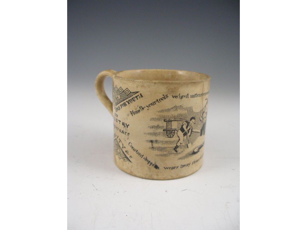 Appraisal: th c English Transferware Child's Cup for the American market