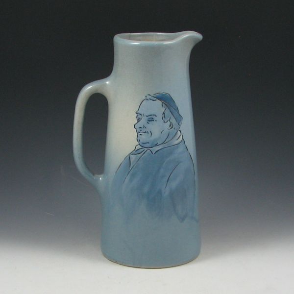 Appraisal: Weller Dickens Ware tankard in blue gloss with incised decoration