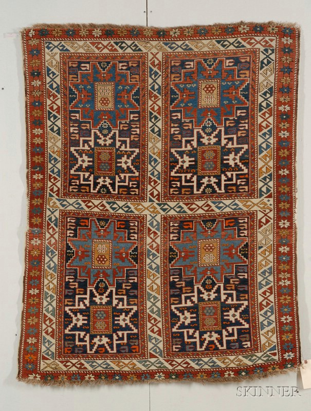 Appraisal: Kuba Rug Northeast Caucasus last quarter th century outer guard