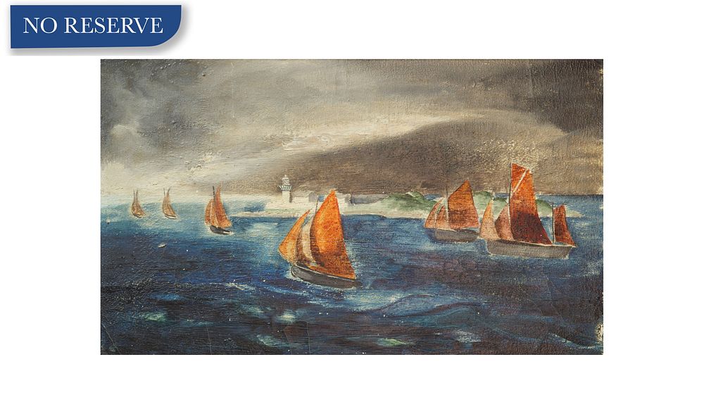 Appraisal: THURLOE CONNOLLY IRISH - THURLOE CONNOLLY IRISH - Sailboats oil