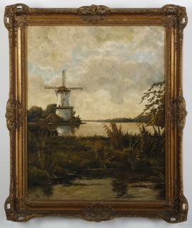 Appraisal: Jan Van Beek Dutch signed oil on canvas Mid th