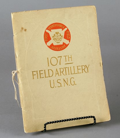 Appraisal: th Field Artillery U S N G First Pennsylvania Field