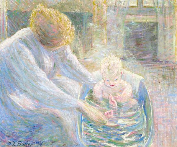 Appraisal: n a Theodore Earl Butler American - The Bath Giverny