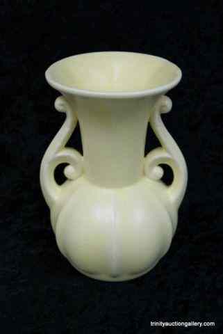 Appraisal: Vintage Rumrill Pottery '' VaseIn the matt yellow color is