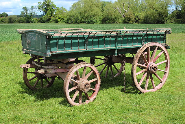 Appraisal: AN OLD GREEN AND PINK PAINTING BOX WAGON possibly North