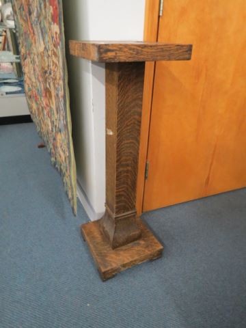 Appraisal: Oak Pedestal tall