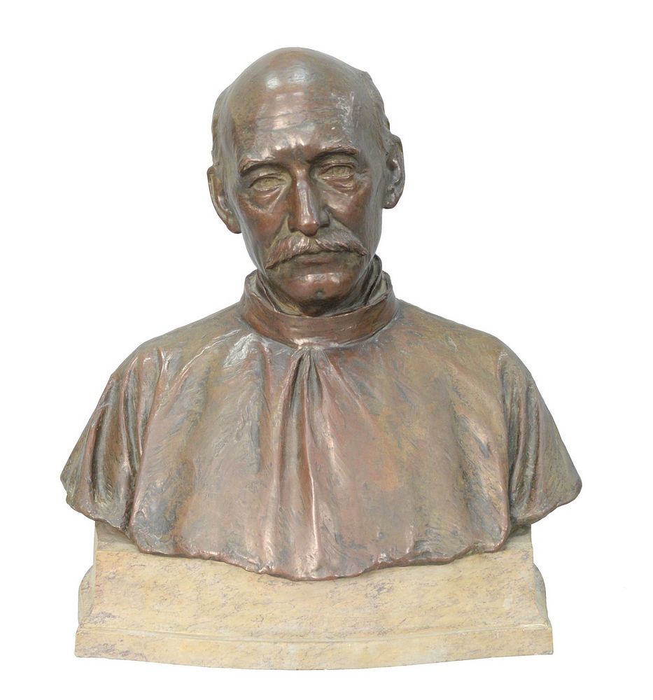 Appraisal: Attributed to Herbert Samuel Adams American - bust of John