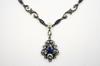 Appraisal: NECKLACE - th C handmade antique sterling link necklace The