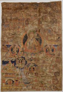 Appraisal: Tibetan Thangka late s Tibetan Thangka textile likely late th