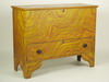 Appraisal: BLANKET CHEST - th C Queen Anne pine lift top