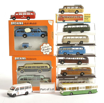 Appraisal: Brekina and other plastic Buses - Brekina th scale Coaches