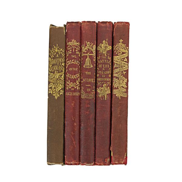 Appraisal: CHARLES DICKENS FIRST EDITIONS Five A Christmas Carol first issue