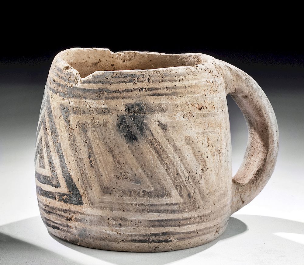 Appraisal: Prehistoric Anasazi Pottery Mug ex-Mesa Verde Museum Native American Southwestern