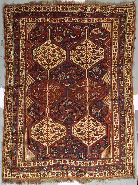 Appraisal: A Qashq'ai rug size approximately ft x ft in