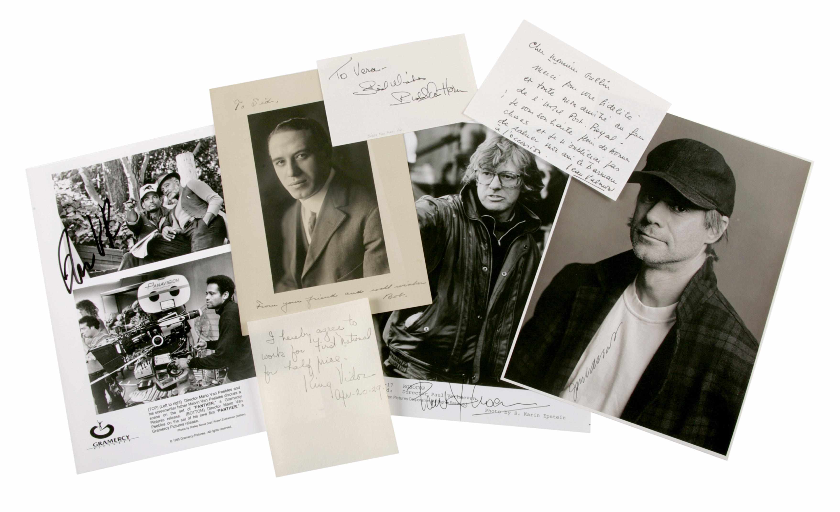 Appraisal: Large collection of manuscripts of producers writers directors binders containing