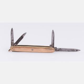 Appraisal: A kt Rose Gold Plated Pocket Knife A kt Rose