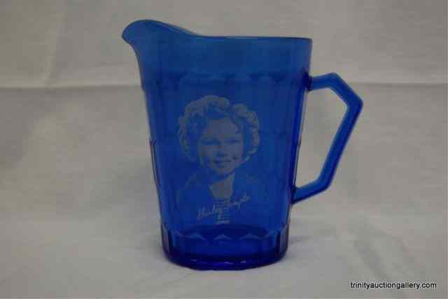 Appraisal: Vintage Shirley Temple Cobalt Blue Cream PitcherFrom the 's produced