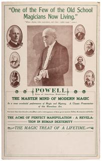 Appraisal: Powell Frederick Eugene Powell Dean of American Magicians Circa Two-color