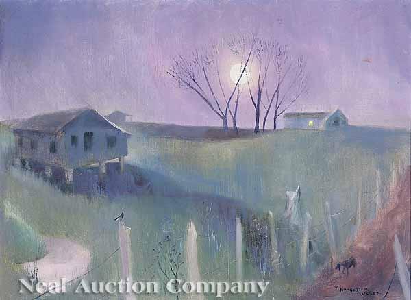 Appraisal: Mildred Bernice Nungester Wolfe American Mississippi b Mississippi Moon oil