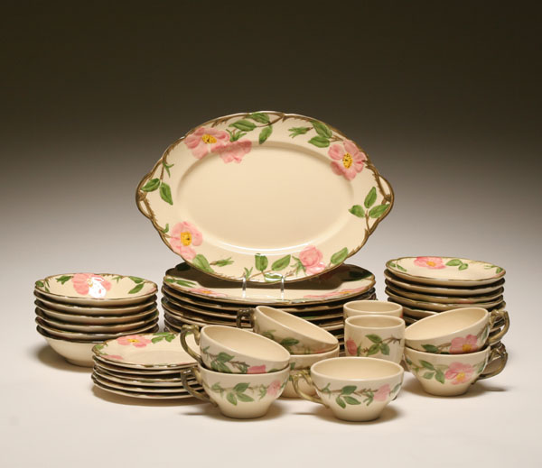 Appraisal: Franciscan Desert Rose china service pc comprising of dinner plates